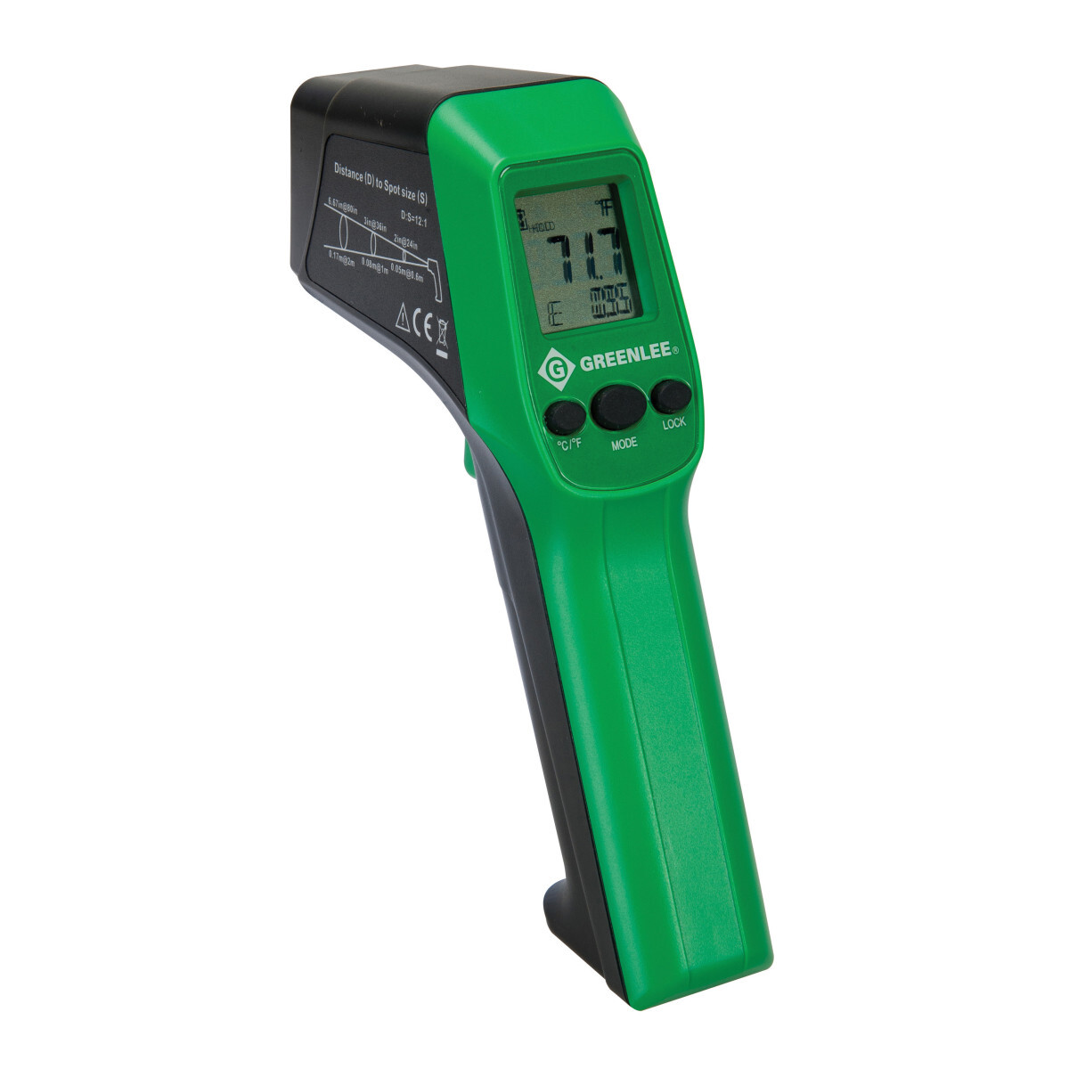 TG-1000 Infrared Thermometer, -76 to 1022 deg F, +/-2% Accuracy, 0.1 to 1, AAA Battery