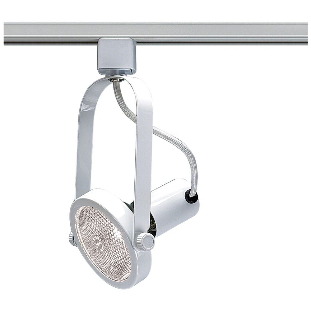 TH224 Transitional Track Lighting Head, Incandescent Lamp, 150 W Fixture, 120 V AC, Gimbal Ring Head, 10-1/2 in Max Extension