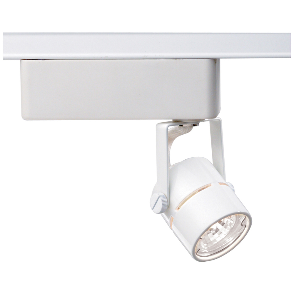 TH234 Transitional Track Lighting Head, Halogen Lamp, 50 W Fixture, 120 V AC, Round Back Head, 6-1/2 in Max Extension