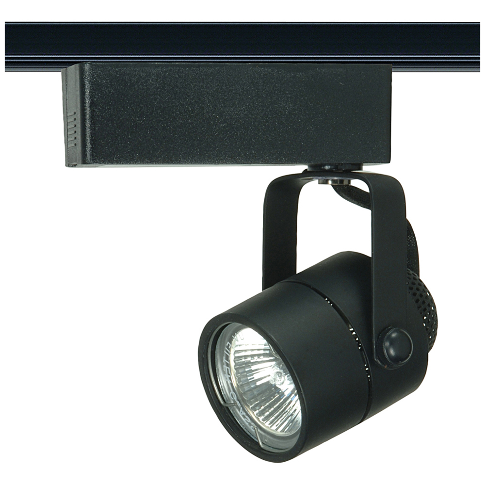 TH235 Transitional Track Lighting Head, Halogen Lamp, 50 W Fixture, 120 V AC, Round Back Head, 6-1/2 in Max Extension