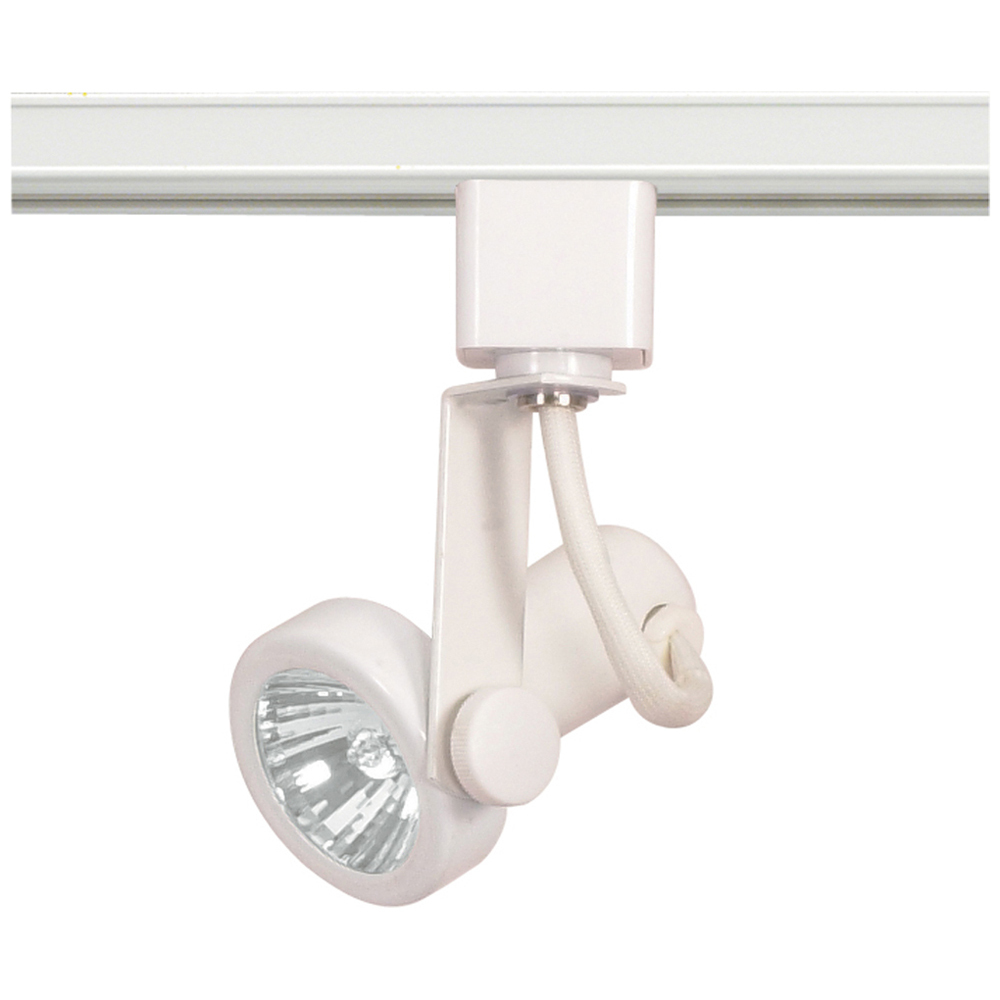 TH321 Transitional Track Lighting Head, Halogen Lamp, 50 W Fixture, 120 V AC, Gimbal Ring Head, 4-1/2 in Maximum Extension