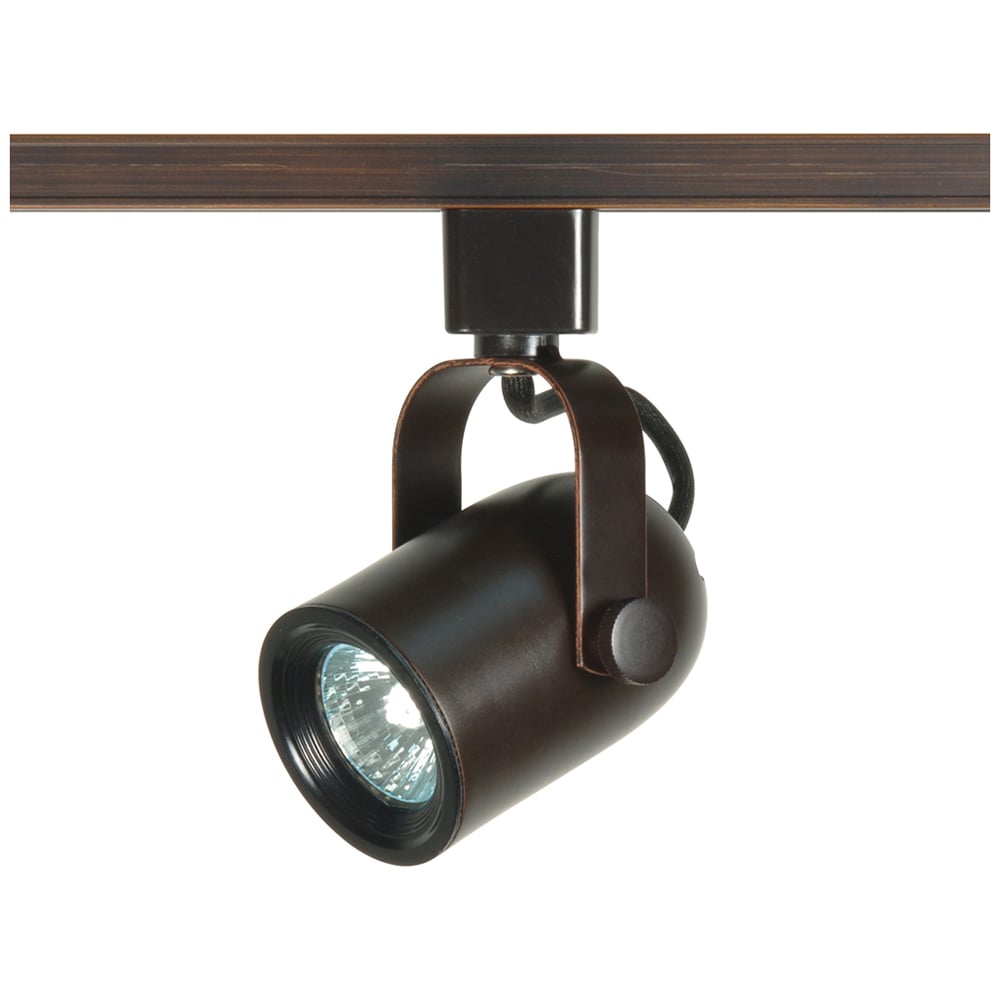 TH351 Transitional Track Lighting Head, Halogen Lamp, 50 W Fixture, 120 V AC, Round Back Head, 6-1/2 in Max Extension