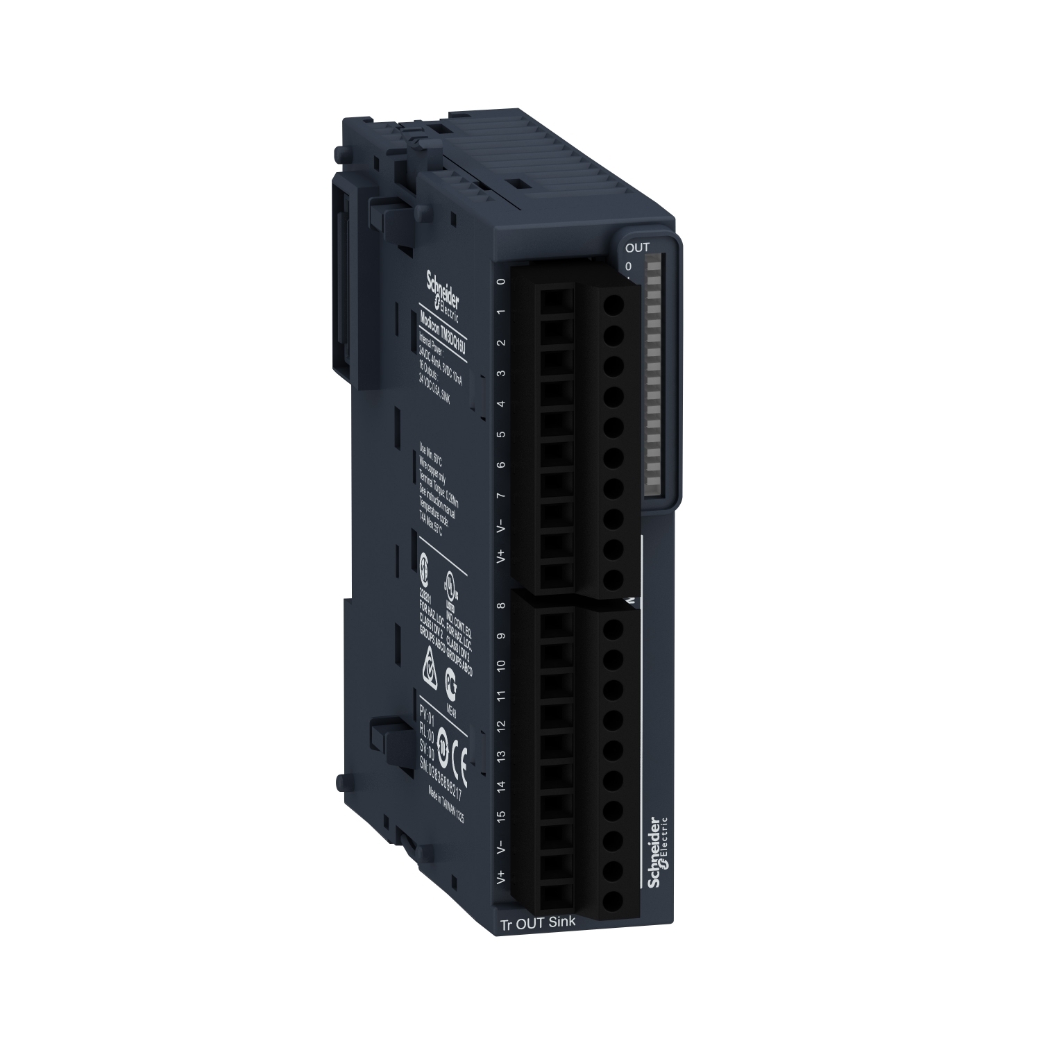 TM3DQ16U Modicon Discrete Output Module, 16 Outputs