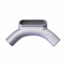 U27 Condulet Universal Conduit Outlet Body, U Body, 3/4 in Hub, 7 Form, Feraloy Iron Alloy