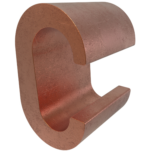 ULT-11-Z ClearChoice Type ULT Grounding Compression C-Crimp, 3/0 to 4/0 AWG Main/Run, 1/0 to 2/0 AWG Tap, Copper