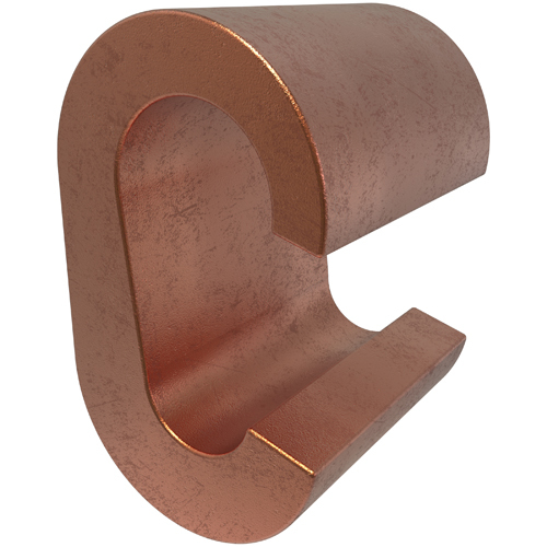 ULT-8-Z ClearChoice Type ULT Grounding Compression C-Crimp, 1/0 to 2/0 AWG Main/Run, 8 to 2 AWG Tap, Copper
