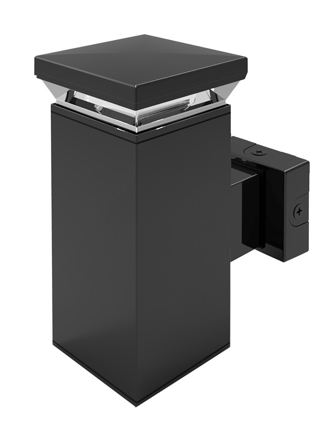 WBLED18N Square Wall Sconce, 17 W Fixture, 120 to 277 V AC, Bronze/Polyester Powder Coated Housing