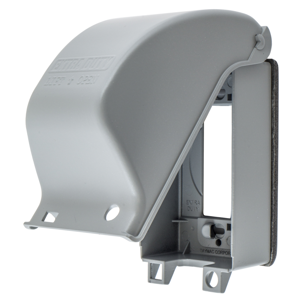 WP26E Decorator Standard Weatherproof Hood While-In-Use Cover, 6.12 in L x 3.35 in W x 3.35 in D, Cast Aluminum
