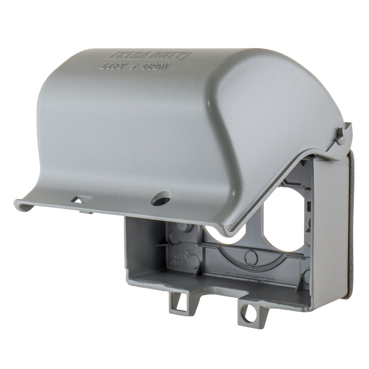 WP26EH Decorator Standard Weatherproof Hood While-In-Use Cover, 4.37 in L x 5.1 in W x 3.35 in D, Cast Aluminum