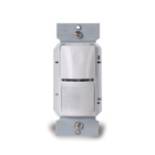 The WS-301 Passive Infrared (PIR) Wall Switch Sensor turns lighting or fan loads on and off based on occupancy and ambient light level. The sensor replaces existing wall switches and fits behind a standard decorator wall plate. (white, USA made)