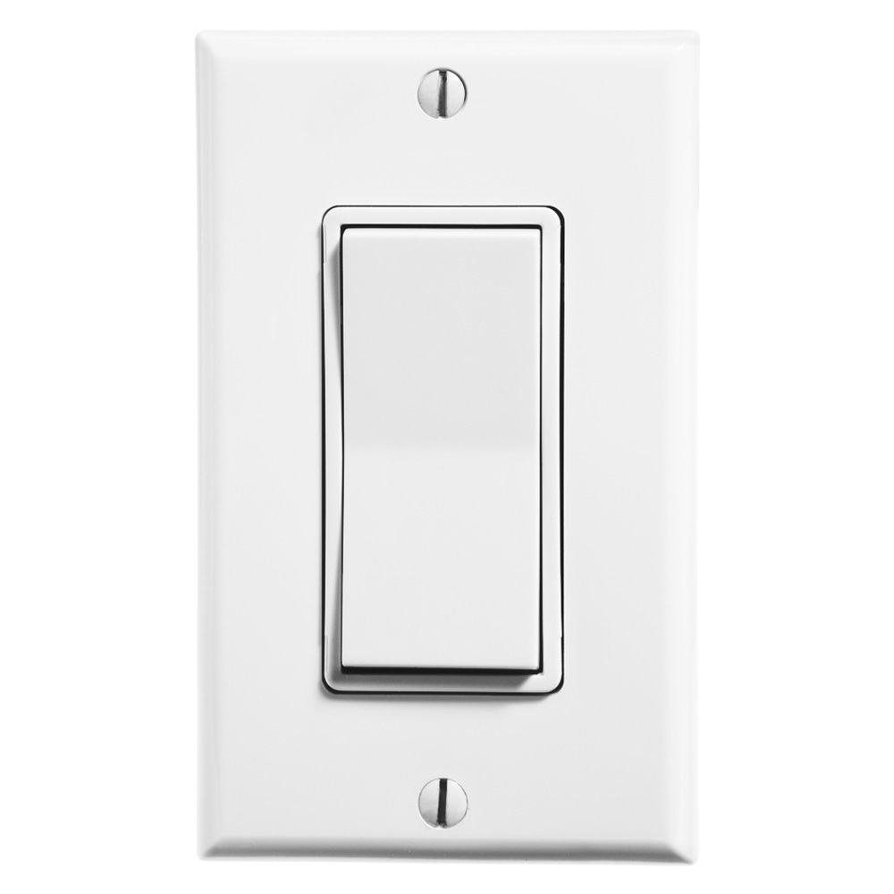 WSS0S-S9W Decora LevNet RF 1-Gang 1-Rocker Self-Powered Wireless Remote Switch, 902 MHz