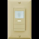 Wall switch decorator sensor with convertible neutral/no neutral wiring, Dual Technology, Two Pole, Ivory, SKU - 219R8H