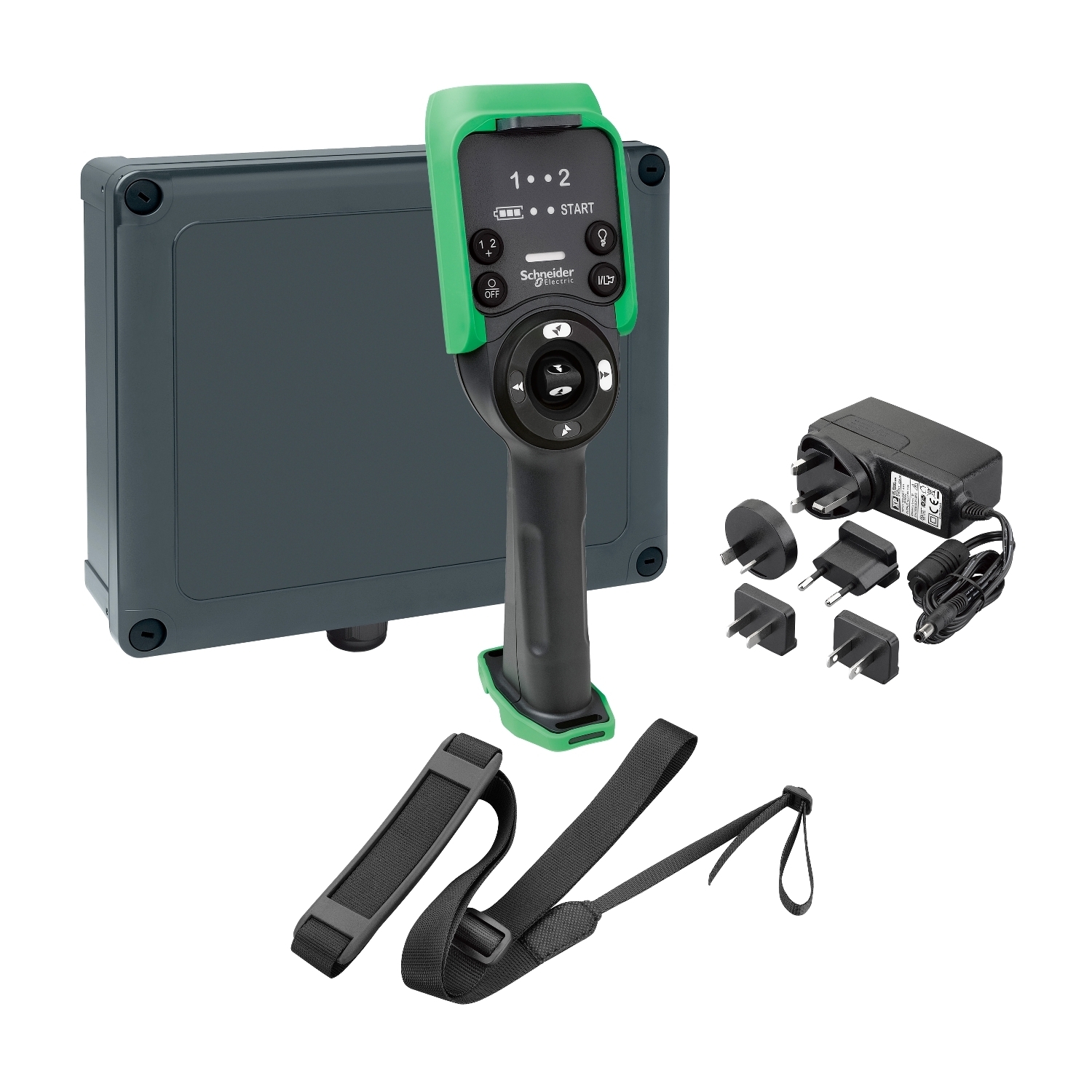 XARSK8L12W Harmony Wireless Remote Control Station Kit, 50 Channels, 100 m Operating Distance, 2.4 GHz Transmission Frequency, Wireless Bluetooth Low Energy Network Communication