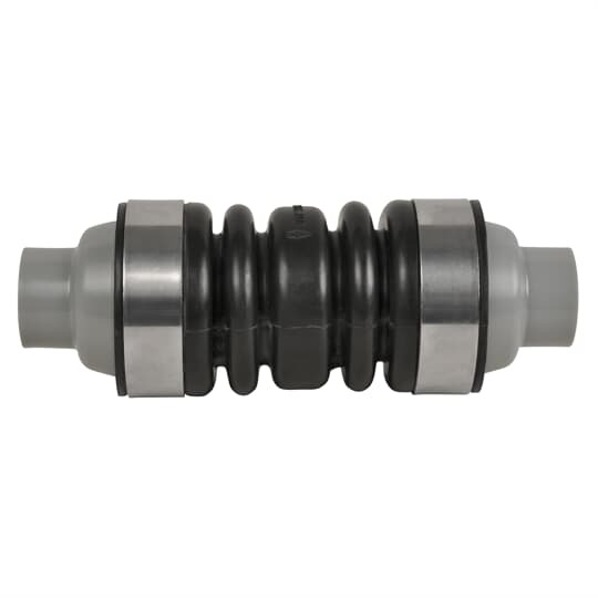 XD5NM-TB T&B XD Series Expansion/Deflection Non-Metallic Expansion/Deflection Coupling With Neoprene Rubber Boot and Stainless Steel Clamp, 1-1/2 in, For Use With SCH 40 and SCH 80 Rigid PVC Conduit, PVC