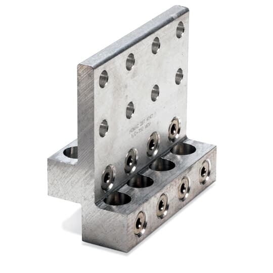 ZBT-1017 Homac Pad Mount Transformer Spade Connector, (2) 1/0 AWG to 750 kcmil, Aluminum