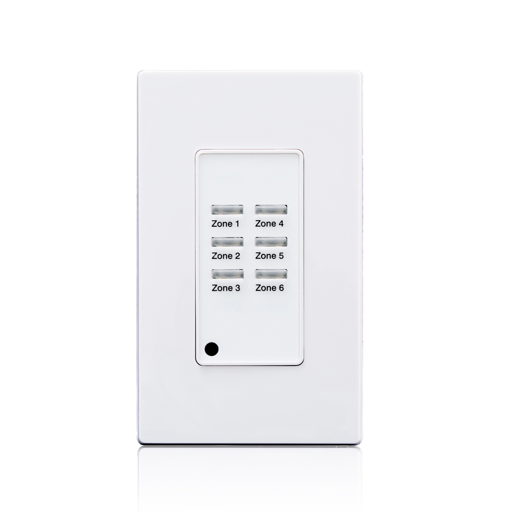 ZMDSW-6W EZ-Max 1-Gang Digital Pushbutton Station, 24 VDC, 25 mA, On/Off Operation, White