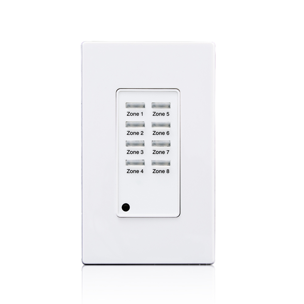 ZMDSW-8W EZ-Max 1-Gang Digital Pushbutton Station, 24 VDC, 25 mA, On/Off Operation, White