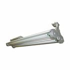 Eaton Crouse-Hinds series Pauluhn ZonePro ZP linear fluorescent light fixture,1/2" (3) NPT outlets,two plugged,Without guard,4 ft,T5HO mini bi-pin,Copper-free Al,Pendant ,4-lamp,ZP1050 pendant bracket included,120-277 Vac,54W