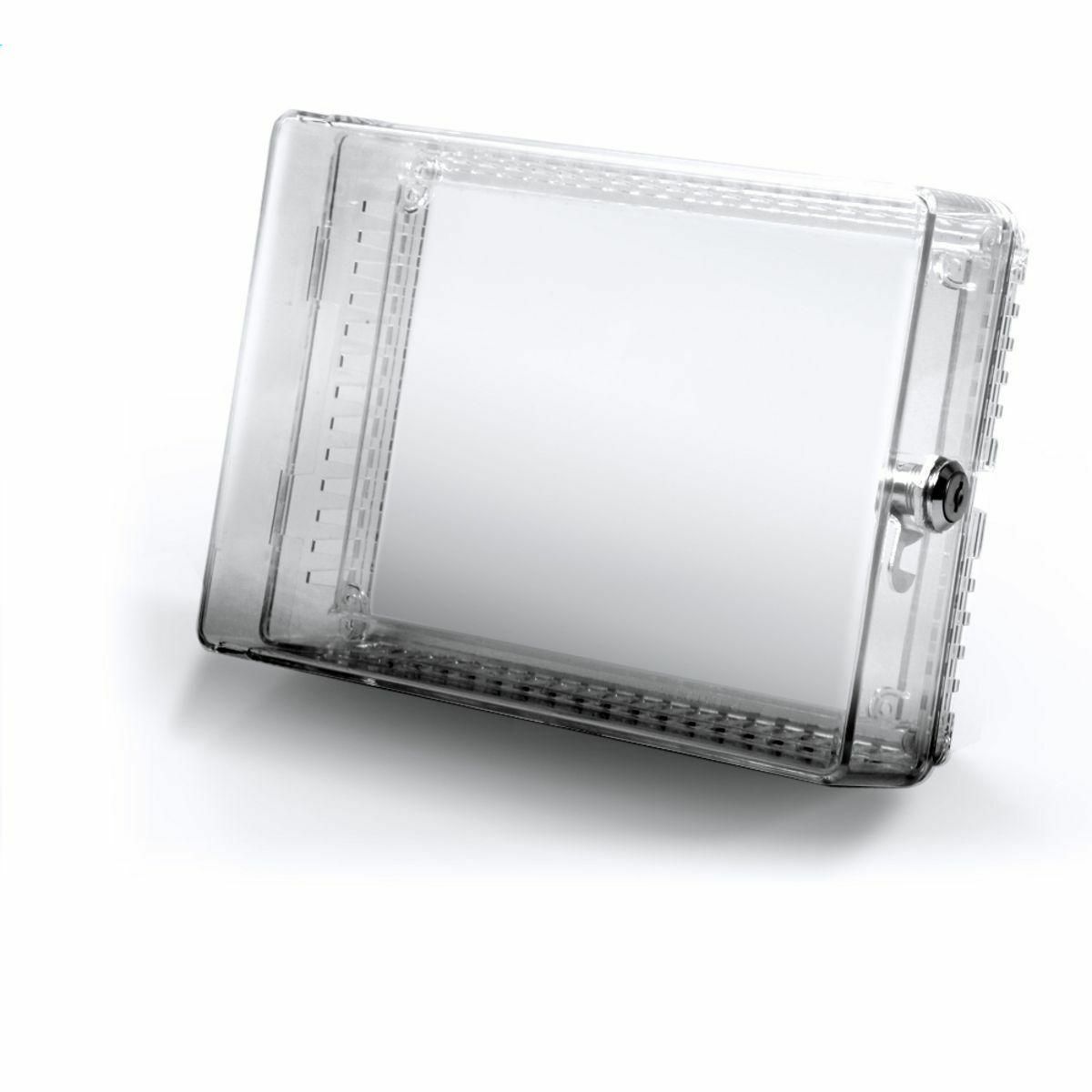 ZTC300 Low Profile Large Thermostat Guard Cover, 7-1/4 in H x 9.825 in W x 3-1/4 in D, Polycarbonate, Clear