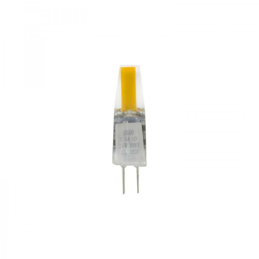 S8600 Type JC Dimmable Miniature LED Lamp, 1.6 W, G4 Lamp, T3 Shape, 200 Lumens Initial