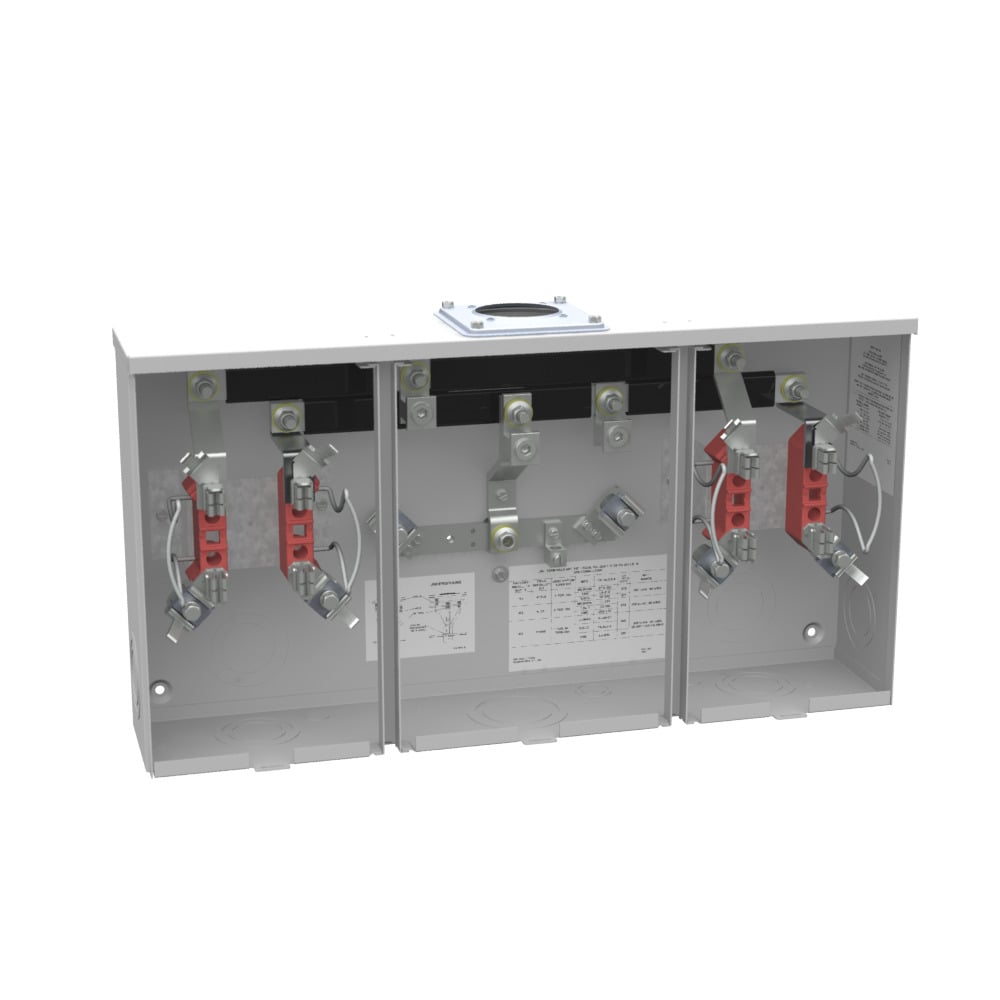 U1252-RRL-KK-K1-SLVG 4 Term, Ringless, Large Hub Opening Adapt to Small, Horn Bypass, 2 Position, Single Connector, 6-350 kcmil, 200 Amp