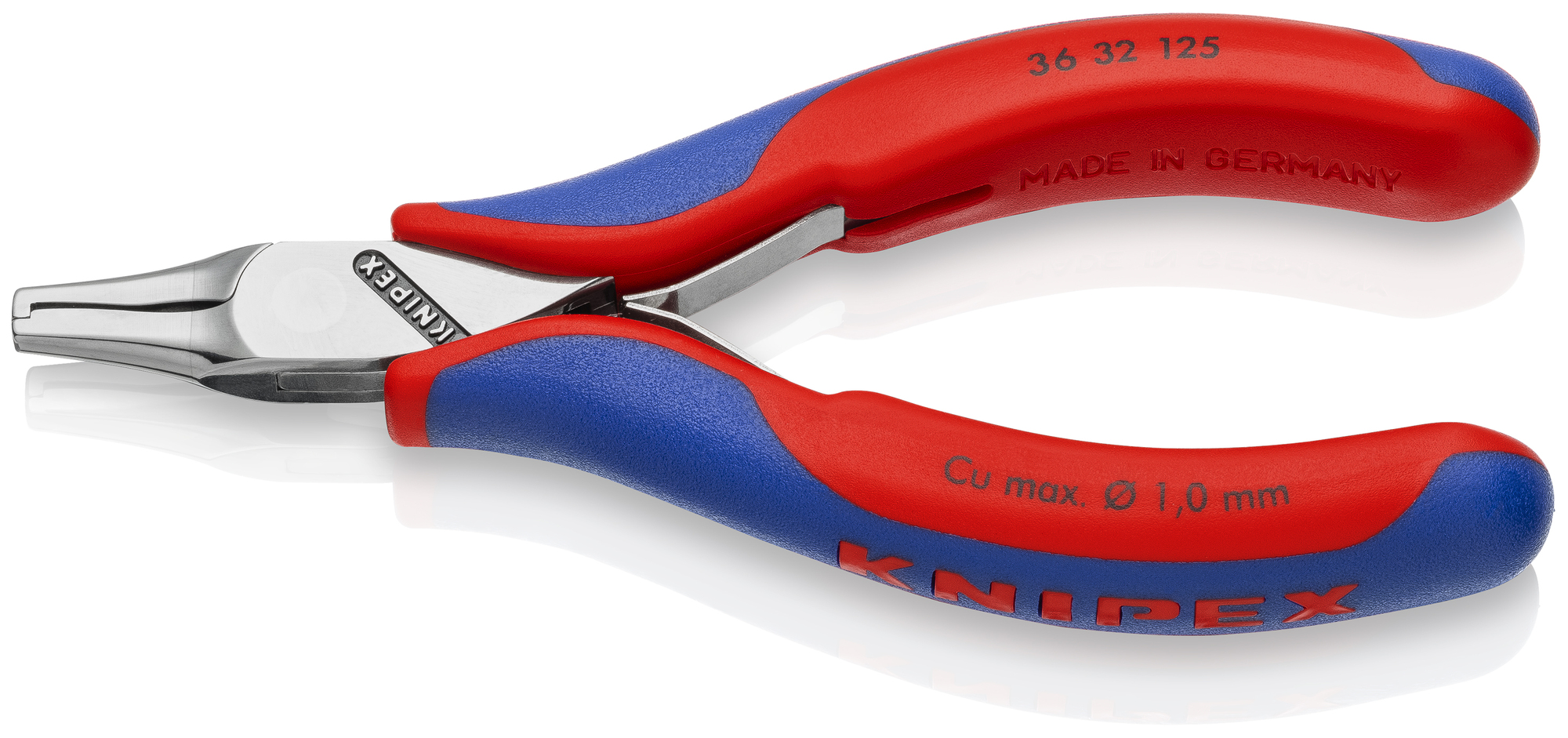Electronics Mounting Pliers, 5 in., Multi-Component, Polished, Crush and Cut Wire