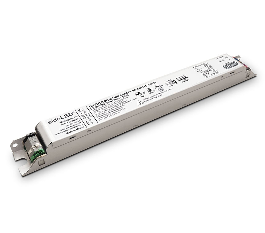 eldoLED FIELDSET OTI 50W UNV 1A4 1DIM DIM-1 FS FieldSET Field-Programmable LED Driver, 120 to 277 V AC Input, 10 to 55 VDC Output, 50 W Power Rating, 11.02 in L x 1.15 in W