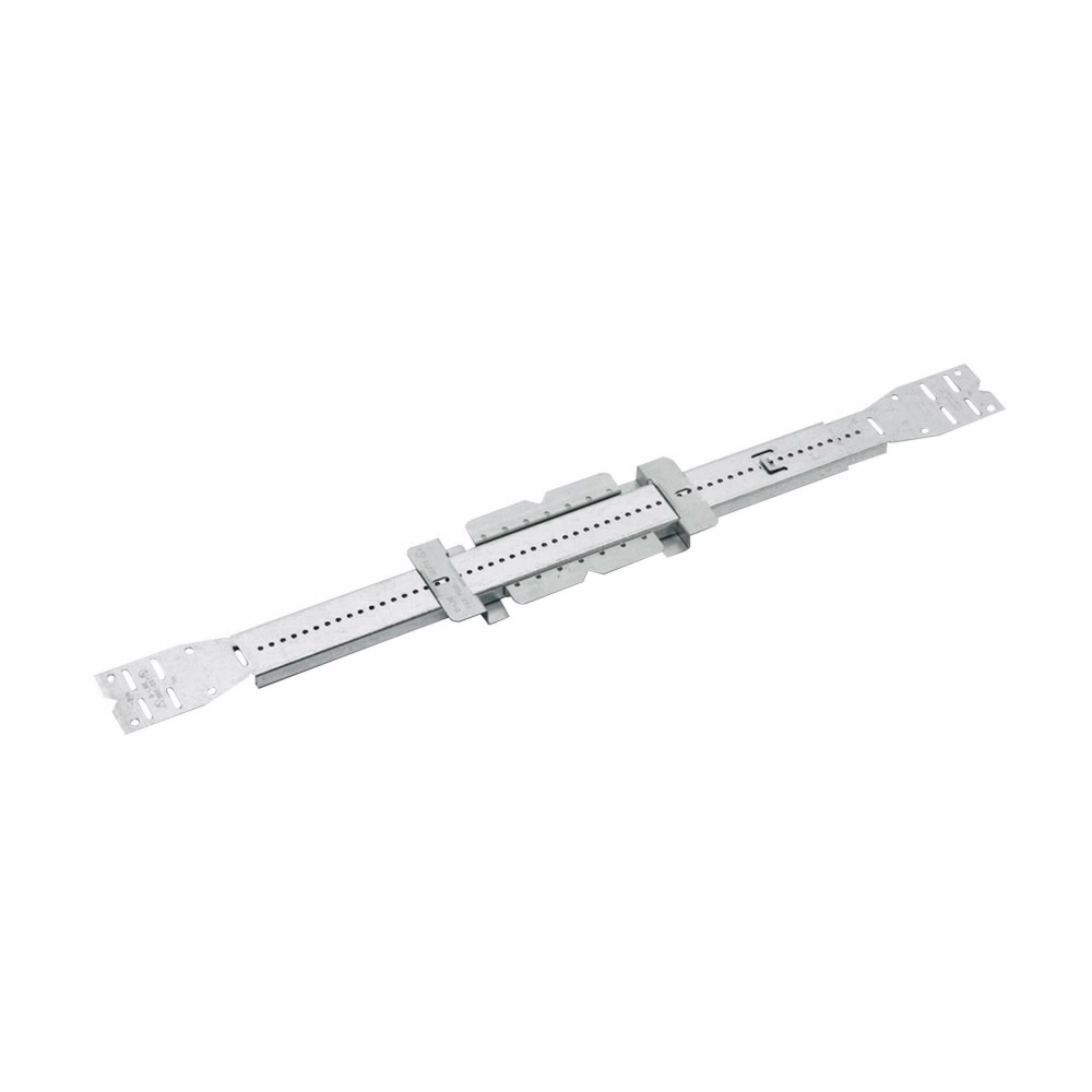 BB224TS Ruff-In Telescoping Box Mounting Bracket, 1-1/2 x 2-1/8 x 2-1/2 x 2-13/16 in Box, 24 in Stud Spacing, Fastened Mount, Spring Steel, Pre-Galvanized