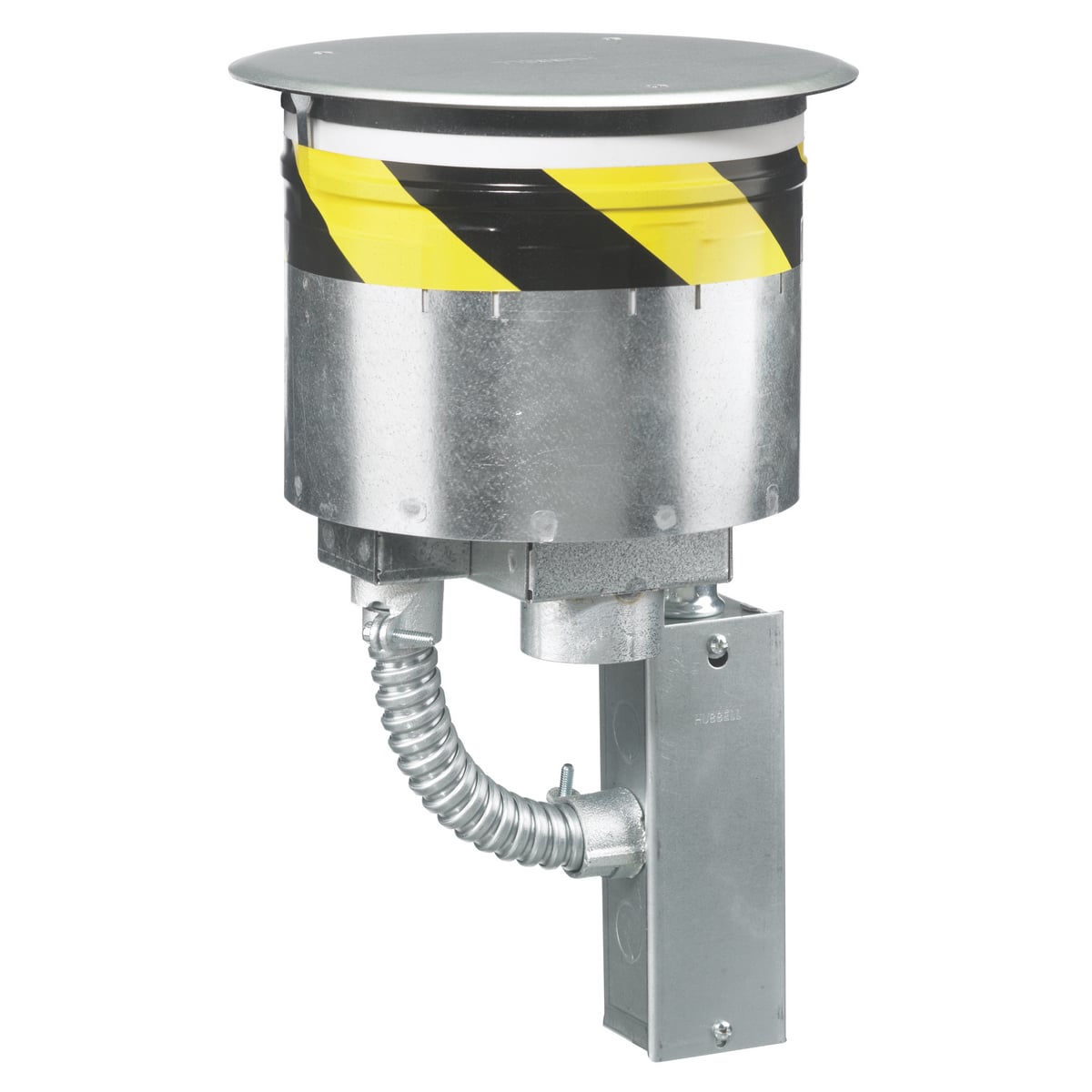 S1R8PTFIT3 Flush Recessed Standard Sized Poke-Through, 8 in Hole, 9.53 in Dia x 0.06 in THK Cover, 1000 lb Capacity, Assorted Materials