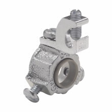 GLS1 Insulated Grounding Bushing, 1/2 in Trade, 4 AWG Wire Min, 14 AWG Wire Max, Malleable Iron