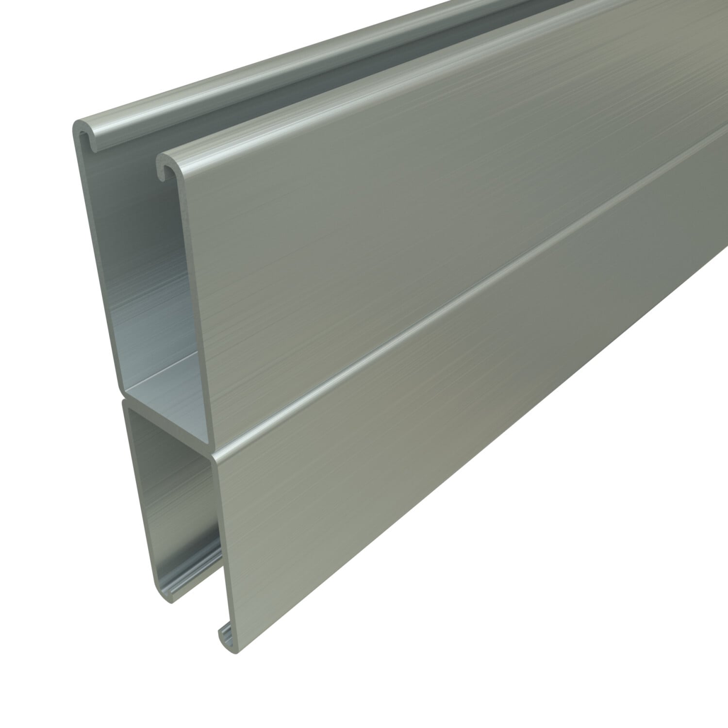 P5001-10HG P5000 Back to Back Solid Channel, 10 ft L 1-5/8 in W 6-1/2 in D 12 ga THK, Low Carbon Steel, Hot Dipped Galvanized, Domestic