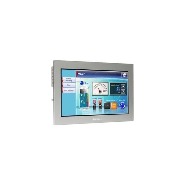 15" W Touch Panel Display, 2COM, 2Ethernet,
USB Host and Device, 24VDC