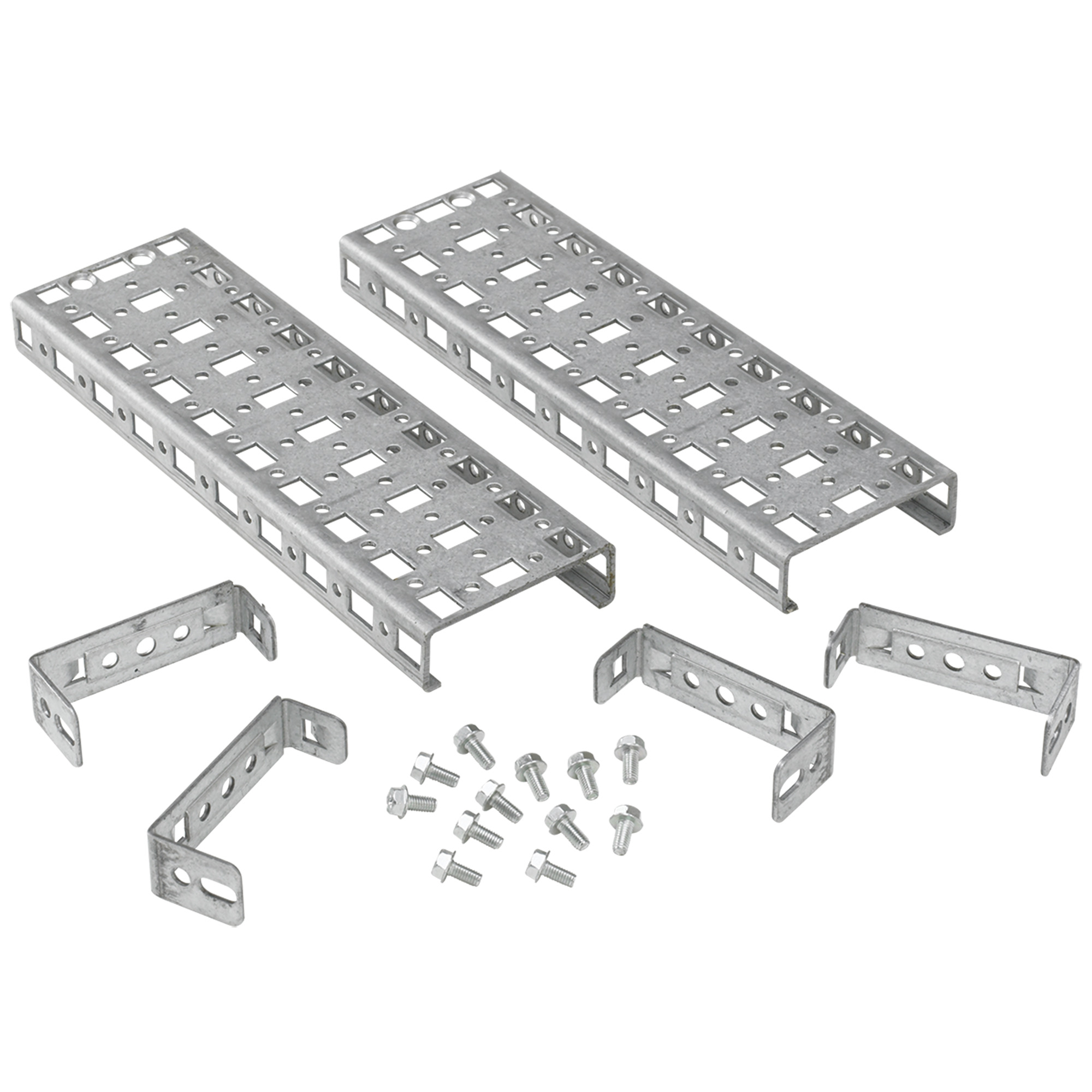 PGH1S8 ProLine P20 1-Row Hole Pattern Grid Strap, 0.98 in H, For Use With ProLine 700 mm W x 800 mm D-Frame Modular Enclosures, Steel
