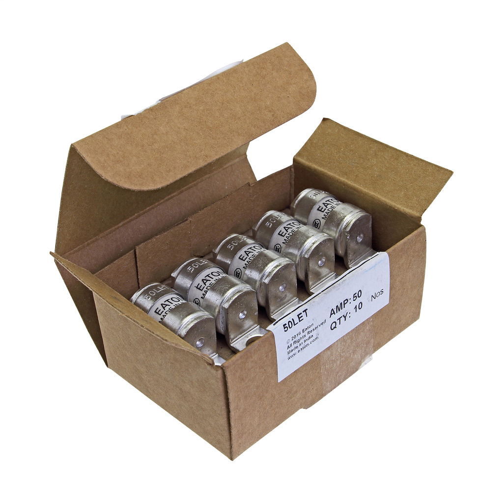 50LET British Standard High Speed Fuse, 50 A, 240 V, 200 kA Interrupt, Class: AR, Cartridge Body