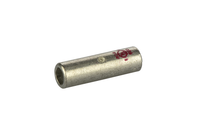 SC-8 SC Series Short Barrel Compression Splice, 8 AWG Stranded Conductor, 0.9 in L, Copper