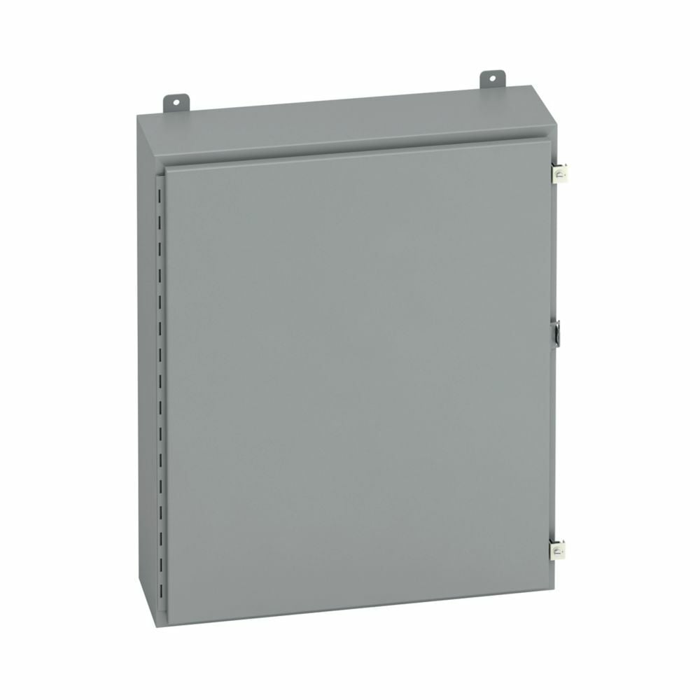 24206-12 1-Door Electrical Enclosure, 20 in W x 6 in D x 24 in H, NEMA 12/IP65 NEMA Rating, Carbon Steel