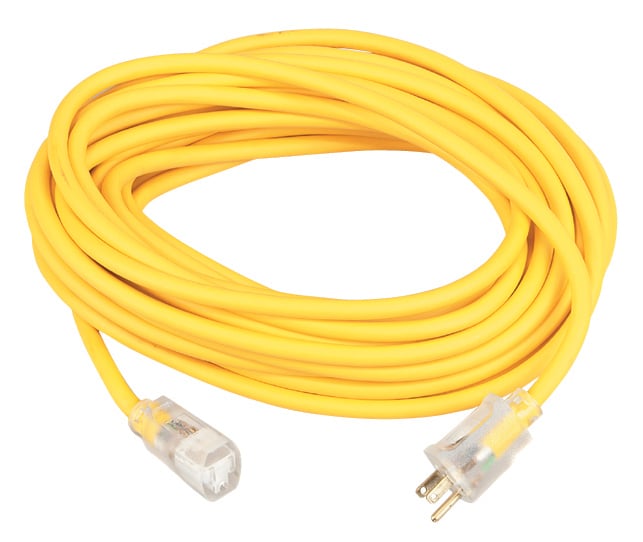 1287SW0002 1287 Type SJEOW Insulated All Purpose Extension Cord, 125 V AC, (3) Conductors 16 AWG Conductor Bare Copper Conductor, 25 ft L