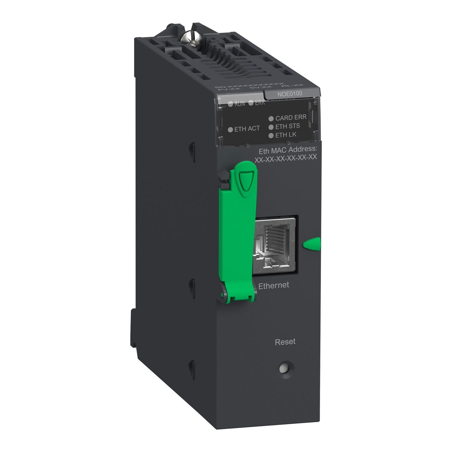 BMXNOE0100 Modicon Standard Format Ethernet Network Module, 24 V DC, 90 mA, 10/100 MBps Transmission