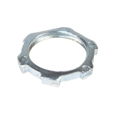 CI1704 Iberville Conduit Locknut, 1/2 in, For Use With Rigid/IMC Conduits, Steel