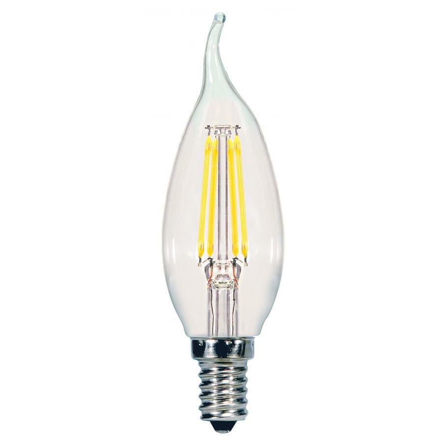 S9962 Dimmable LED Lamp, 6 W, 60 W Incandescent Equivalent, E12 Lamp, CA11 Shape, 500 Lumens
