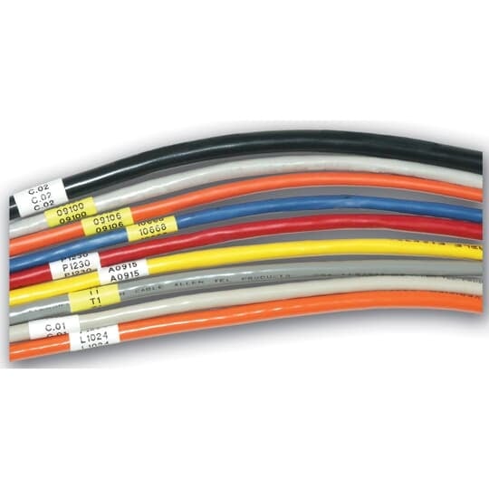 EZ-WN12 E-Z Code EZL High Performance Wire Marker Label, 12.5 ft L x 1/2 in W, White, Nylon
