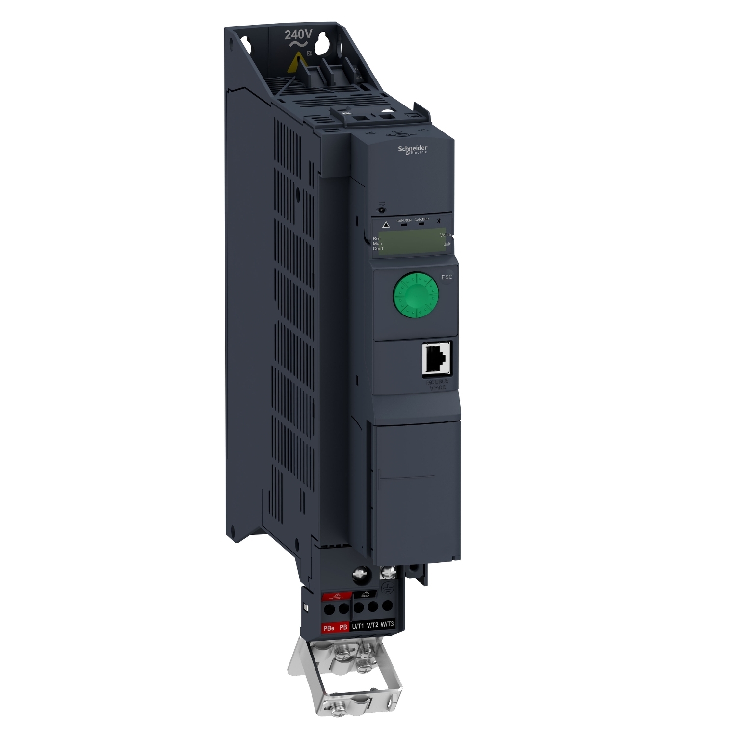 ATV320U11M2B Altivar 320 1-Phase Book AC Variable Speed Drive With Class C2 Integrated EMC Filter, 200/240 V AC, 11.5/13.6 A, 1-1/2 hp, 2.36 in W x 9.65 in D