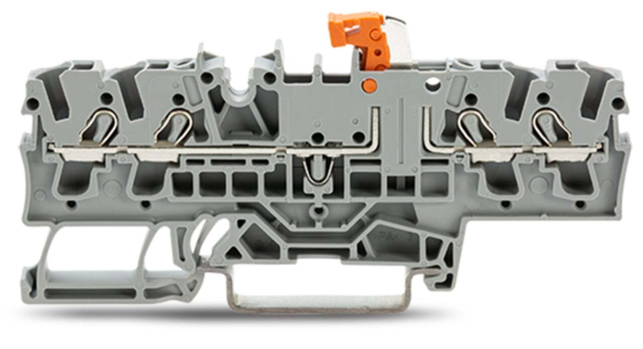2002-1871 2002 4-Conductor Terminal Block, 1.29 in L x 0.20 in W x 3.44 in H, Polyamide