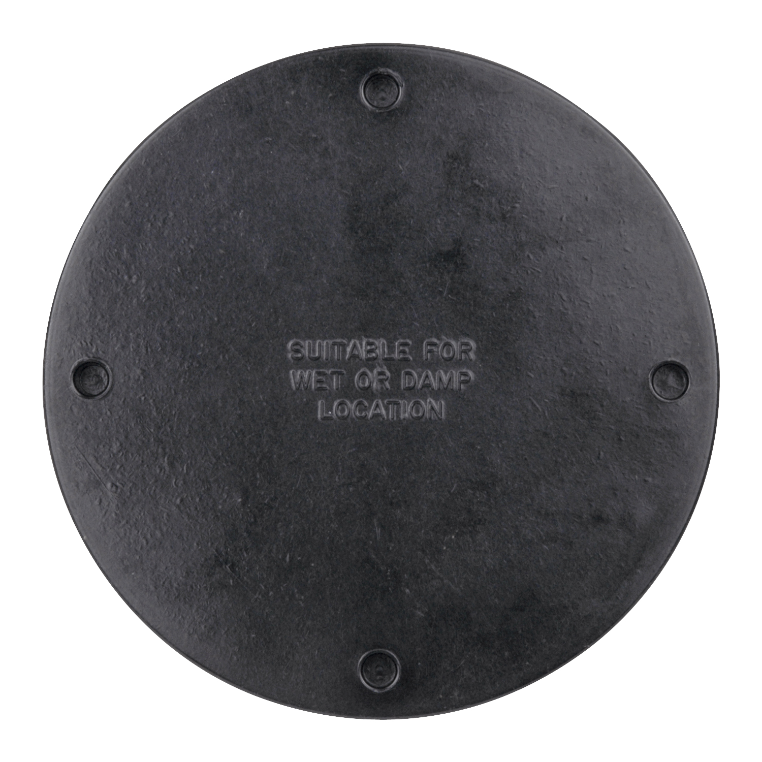 AO-51 Carlon Blank Round Box Cover With Gasket, 4-1/8 in Dia, Phenolic