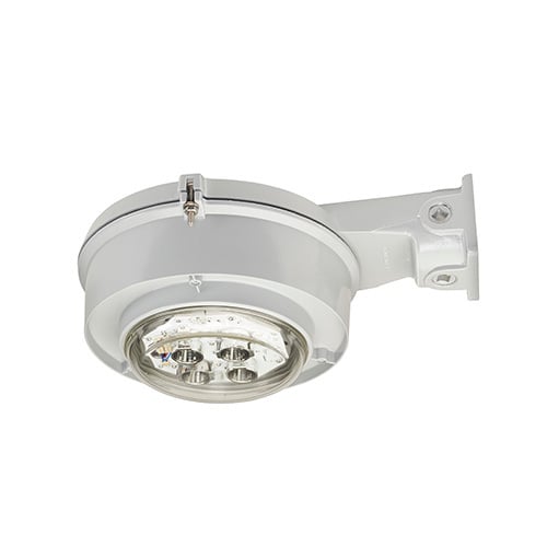 MLLEDA32D5BU Mercmaster Cylindrical Enclosed Gasketed Low Profile General Purpose Luminaire With NEMA 5 Globe, (50) LED Lamp, 34/35 W Fixture, 120 to 277 V AC, Painted Gray Epoxy Powder Coated Housing