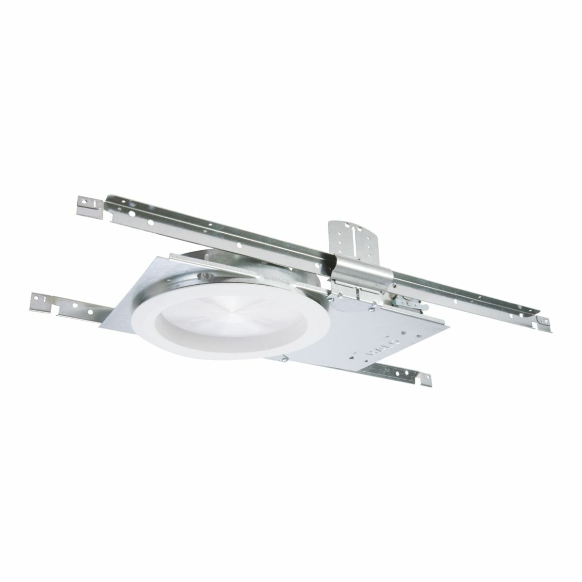 PR820D010 Halo Commericial PR8 New Construction Remodel Round Downlight Frame, LED Lamp, Non-IC Insulation, 120 to 277 V, 9 in Ceiling Opening, Galvanized Steel Housing