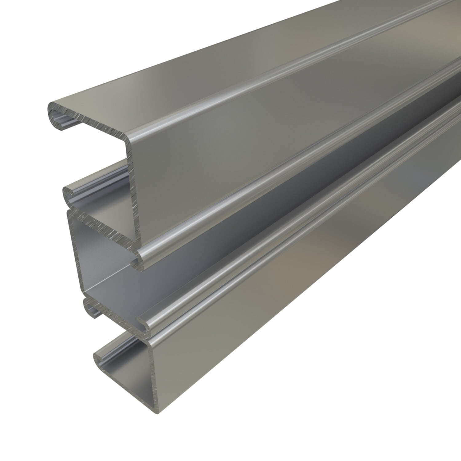 P1001B3-20PG P1000 Triple Combination Channel, 20 ft L 1-5/8 in W 4-7/8 in D 12 ga THK, Low Carbon Steel, Pre-Galvanized Zinc, Domestic