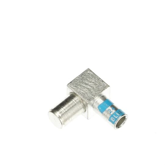 MD6M-2 Color-Keyed 1-Load Male Motor Lead Pigtail Disconnect, 6 AWG Beryllium Copper Conductor, Die Code: 24, 0.37 in Stud, Copper