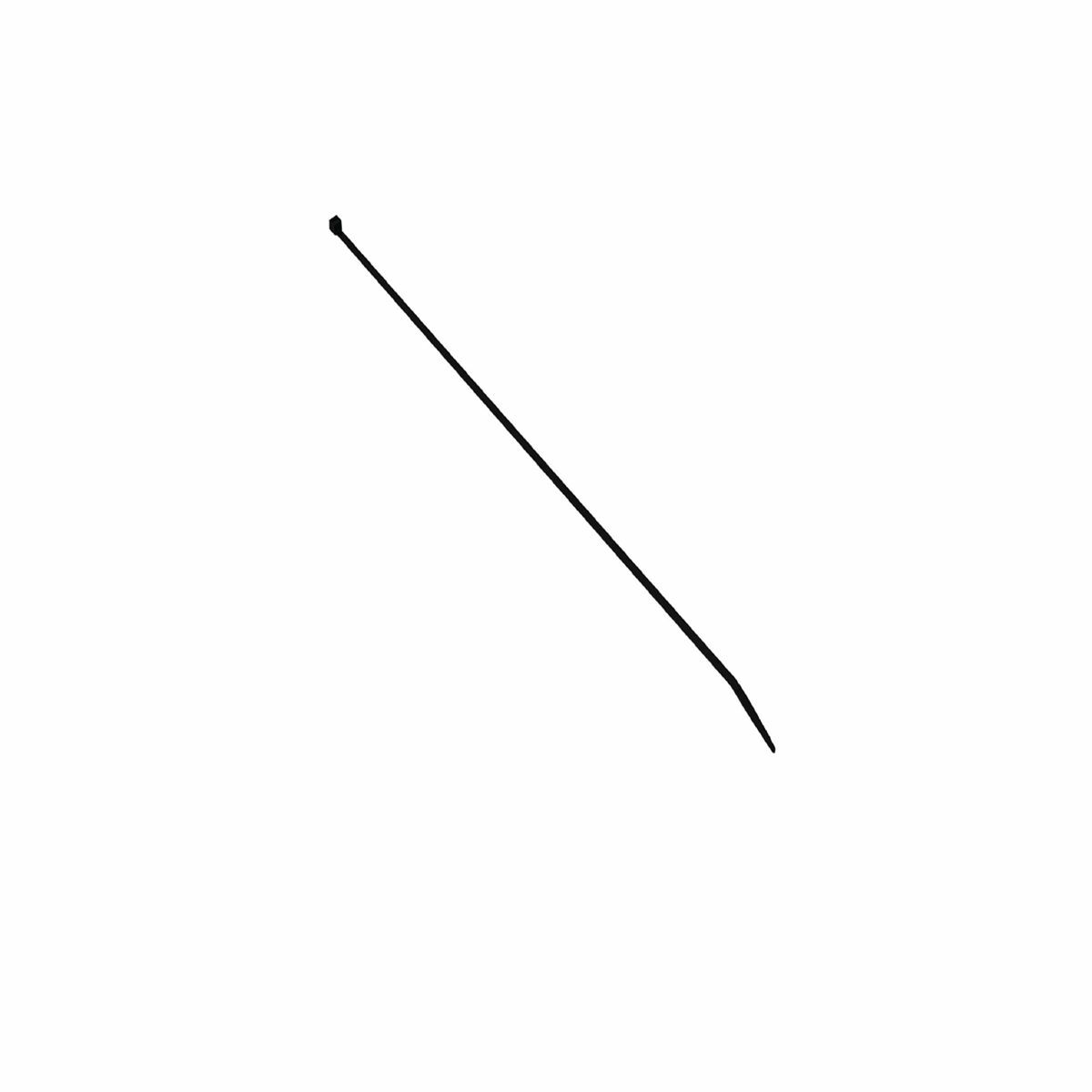 CT175500Q0 Cable Tie, 18.1 in L x 0.34 in W, Nylon 6.6, UV Black