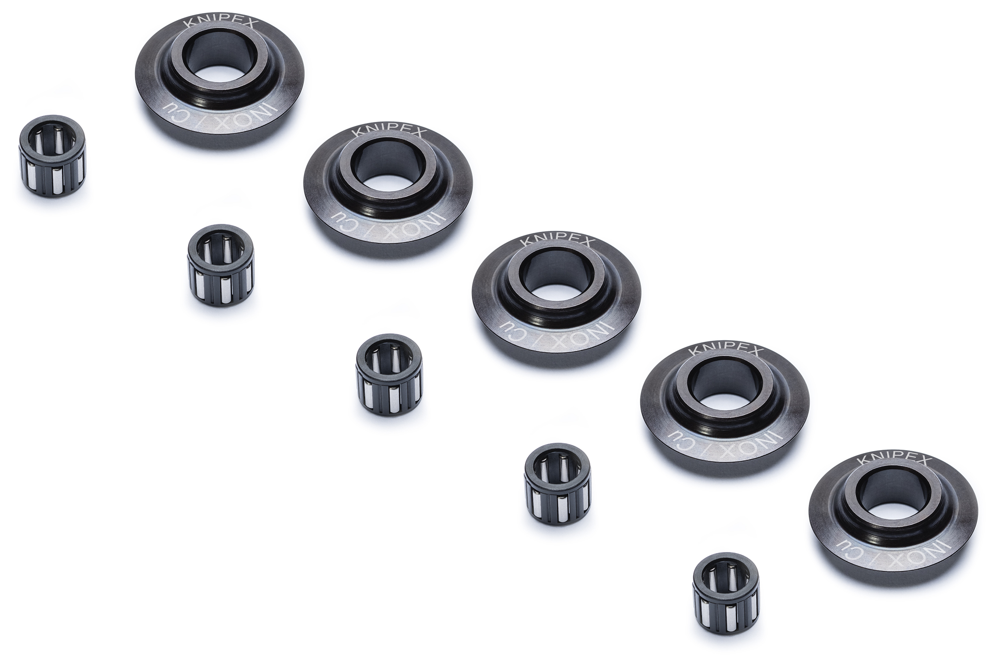 Replacement Set of Five Cutting Wheels and Needle Bearings for 90 31 02 SBA, 5 1/4 in.